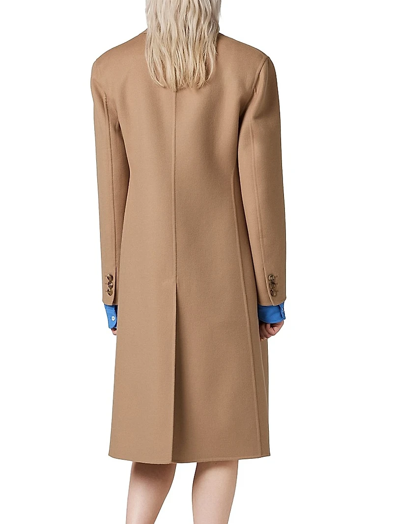 Single-Breasted Double Cashmere Coat