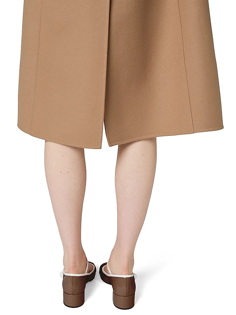 Single-Breasted Double Cashmere Coat