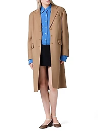 Single-Breasted Double Cashmere Coat