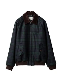 Checked Twill Blouson Jacket