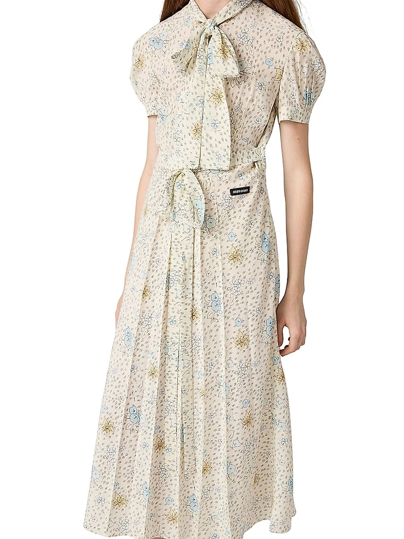 Long Crêpe De Chine Dress