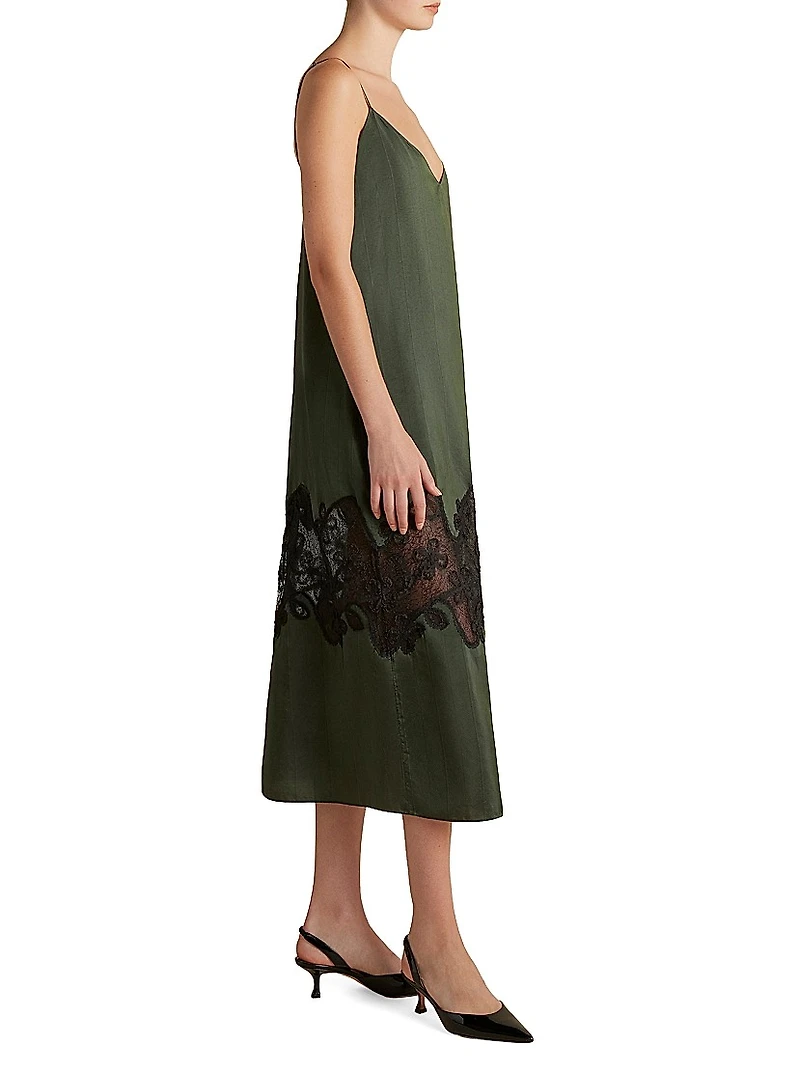 Slipdress with Lace Inlay