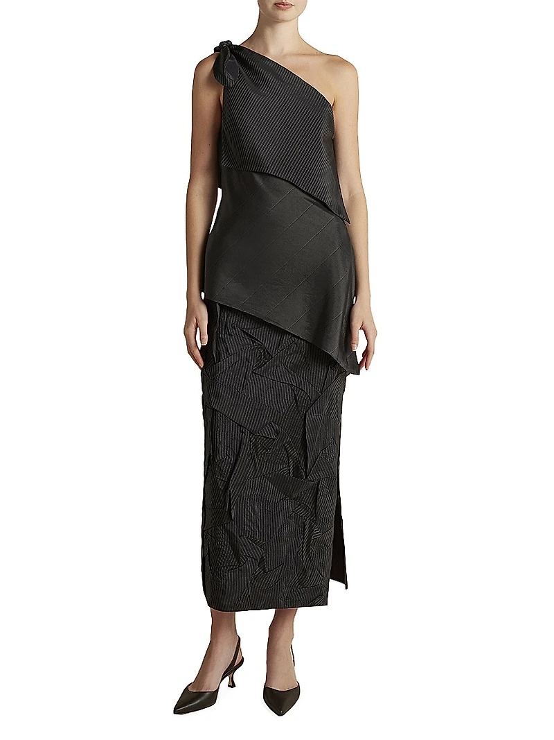 Crushed Pinstripe Tubino