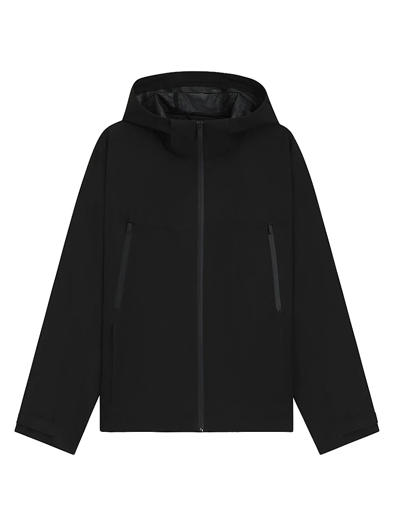 Mesh-Lined Jacket with Water-Repellent Finish