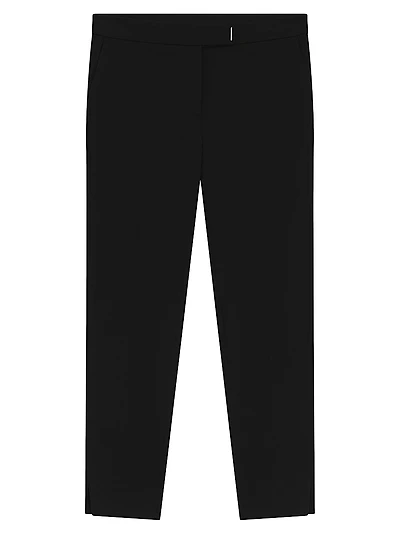Slim Fit Trousers Stretch Fabric