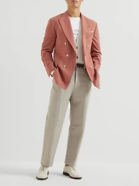 Cotton English Rib Cardigan with Raglan Sleeves