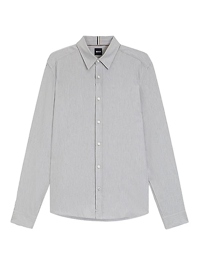Regular-Fit Shirt in Cotton-blend Flannel