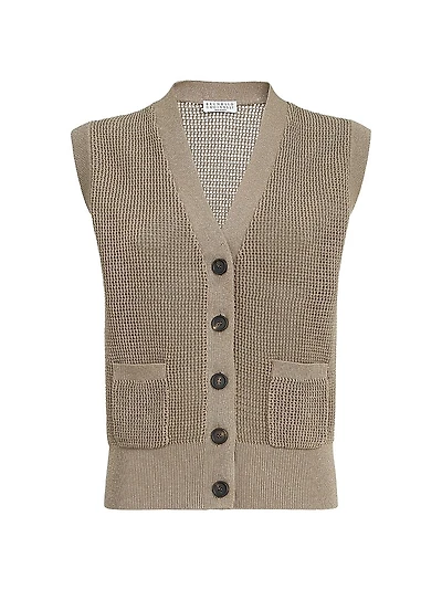 Sparkling Cotton English Rib Cardigan