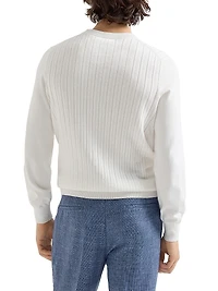 Cotton Textured Rib Sweater