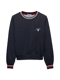 Cotton Fleece Crew-Neck Sweatshirt