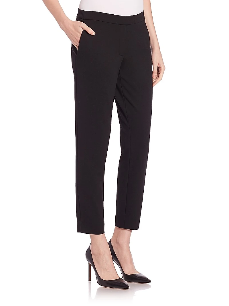 Thaniel Twill Slim-Fit Crop Pants