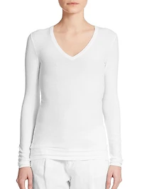Long-Sleeve V-Neck Tee