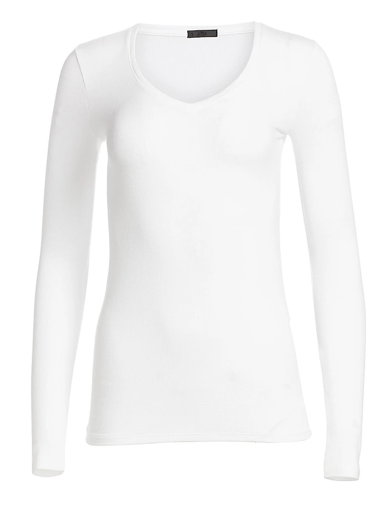 Long-Sleeve V-Neck Tee
