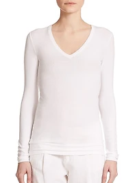 Long-Sleeve V-Neck Tee