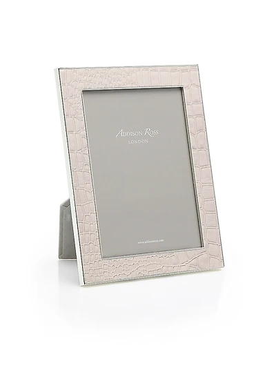 Croc-Embossed Photo Frame