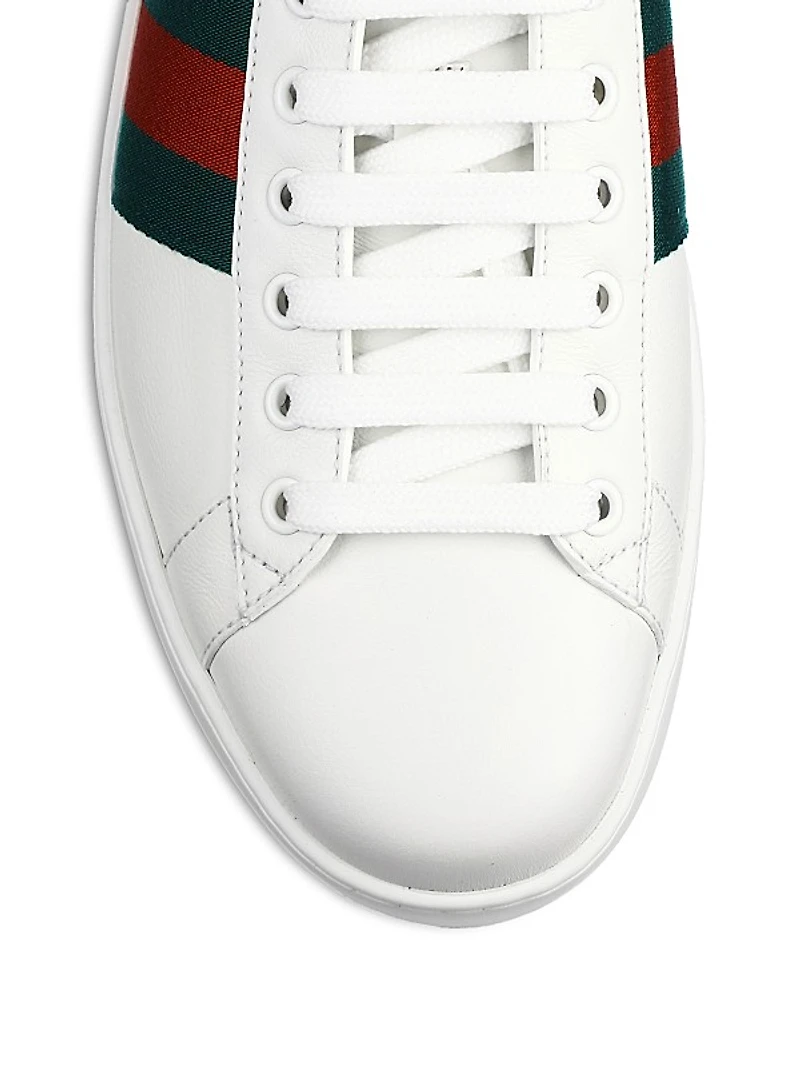 New Ace Crocodile-Embossed Sneakers