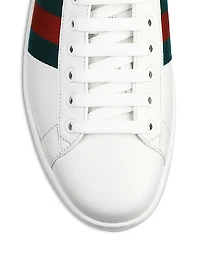 New Ace Crocodile-Embossed Sneakers