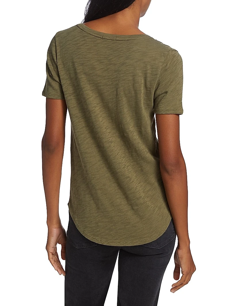 Slub Jersey V-Neck Tee