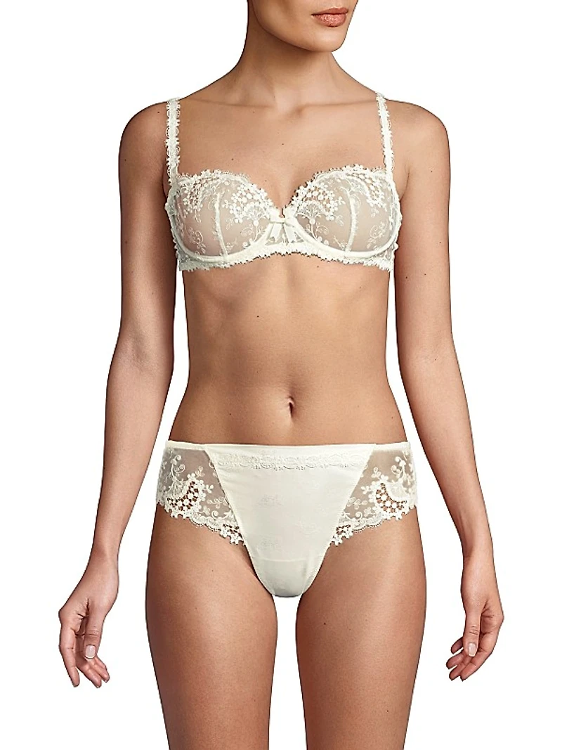 Wish Embroidered Demi Bra