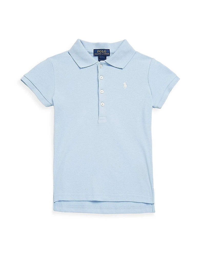 Little Girl's & Stretch Cotton Polo Shirt