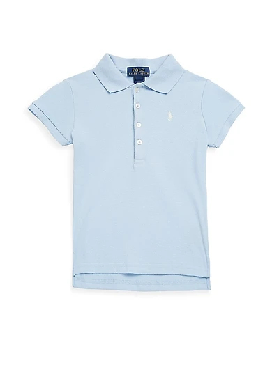 Little Girl's & Stretch Cotton Polo Shirt