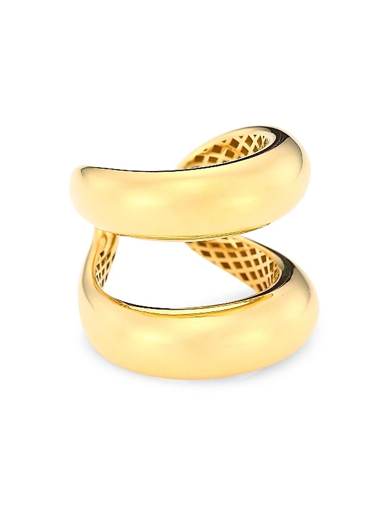 Classic 18K Yellow Gold Double-Band Ring