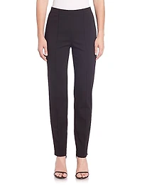Cropped Pintuck Pants
