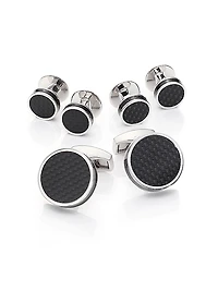 Round Carbon Fiber Stud Set