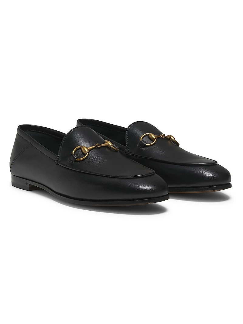 Brixton Leather Horsebit Loafers