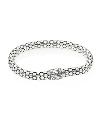 Dot Sterling Silver Small Chain Bracelet