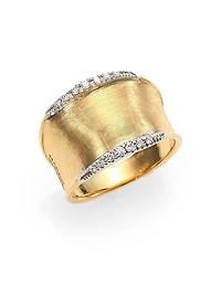 Lunaria Small 18K Yellow Gold & 0.14 TCW Diamond Ring