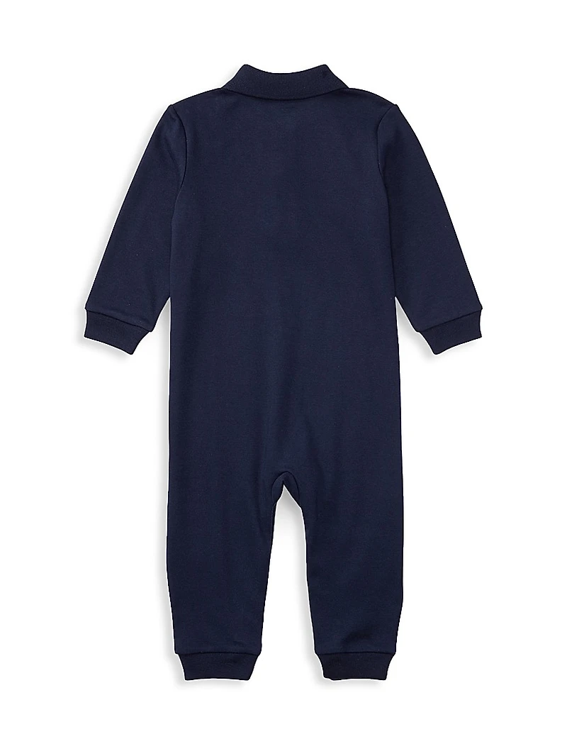 Baby Boy's Pony Cotton Interlock Coverall