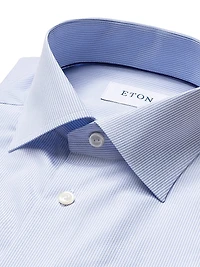 Slim-Fit Fine Striped Dress Shirt