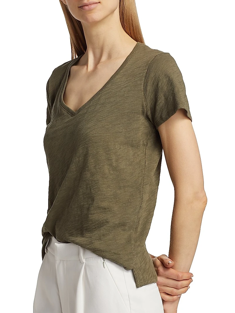 Schoolboy V-Neck Tee