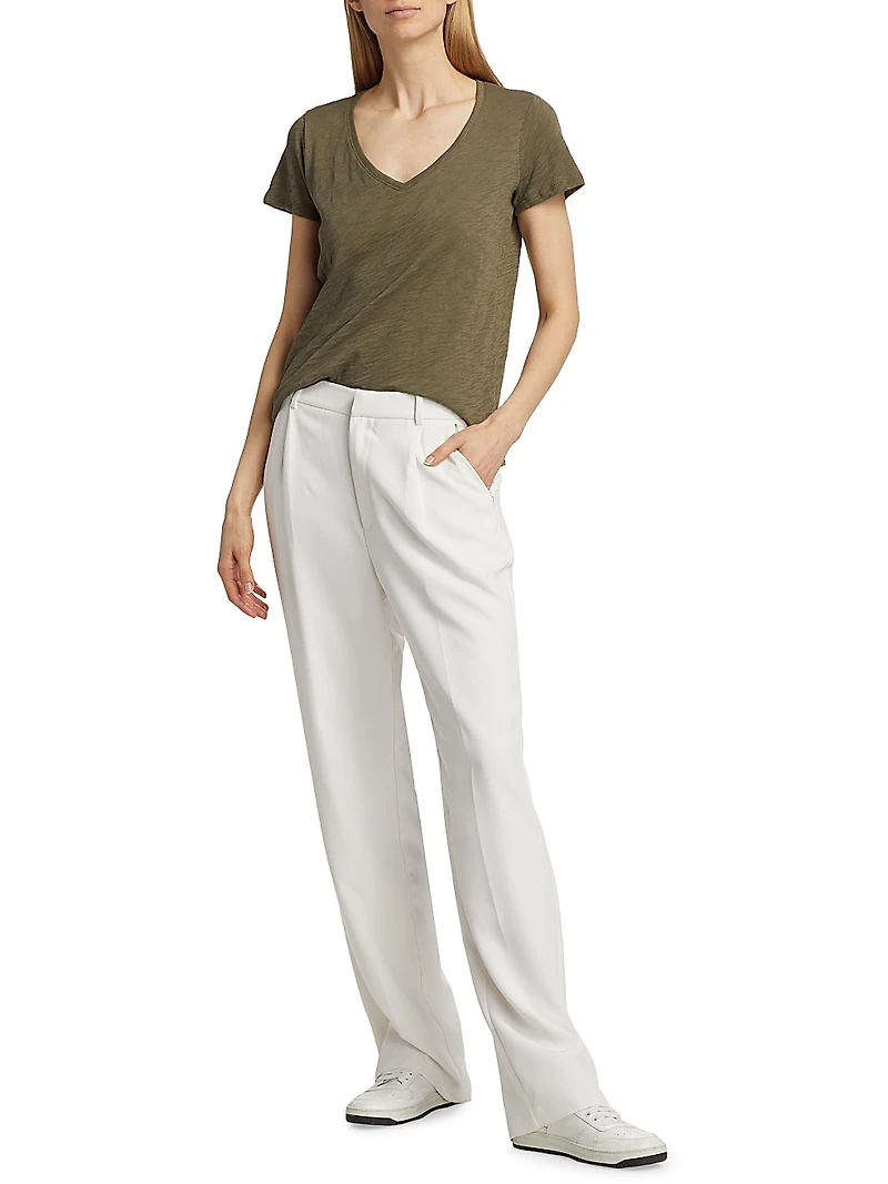 Schoolboy V-Neck Tee