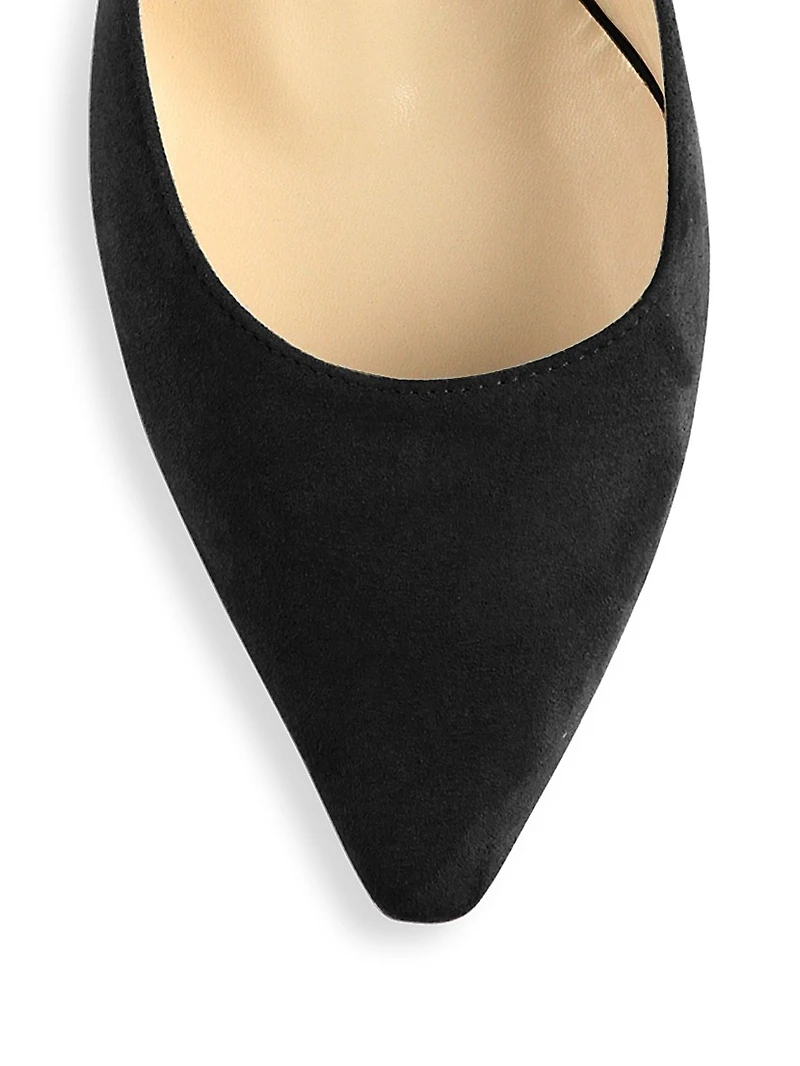 Romy 85MM Suede Pumps