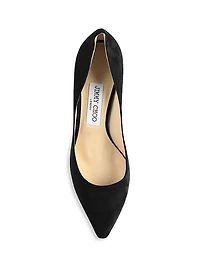Romy 85MM Suede Pumps