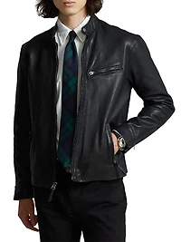 Lambskin Café Racer Jacket
