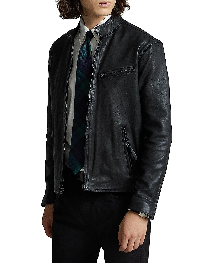 Lambskin Café Racer Jacket