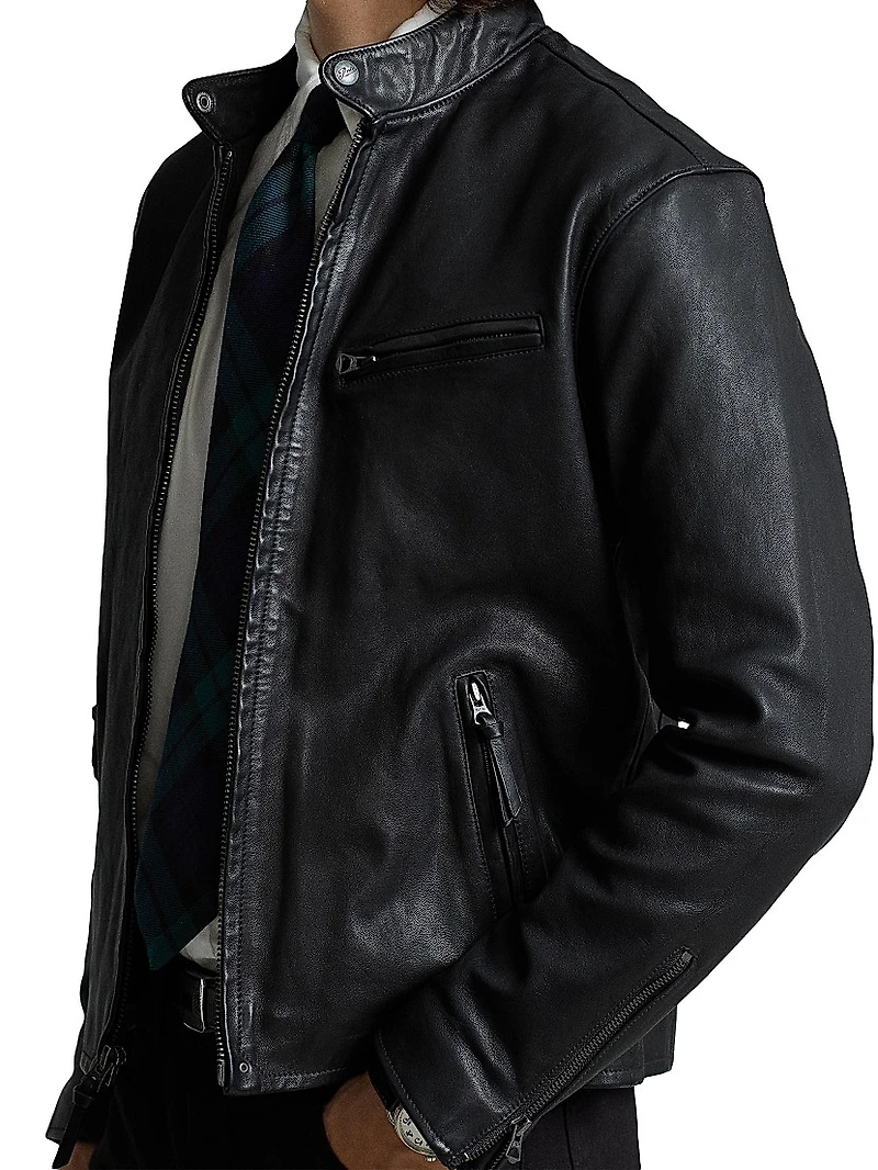 Lambskin Café Racer Jacket