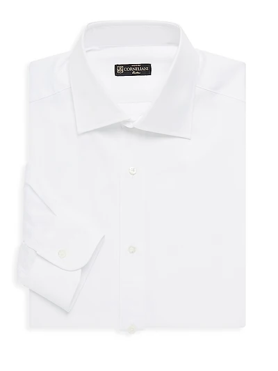 Cotton Classic-Fit Long-Sleeve Dress Shirt