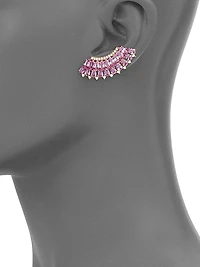 Mirage Diamond & Pink Sapphire Ear Crawlers