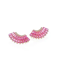 Mirage Diamond & Pink Sapphire Ear Crawlers
