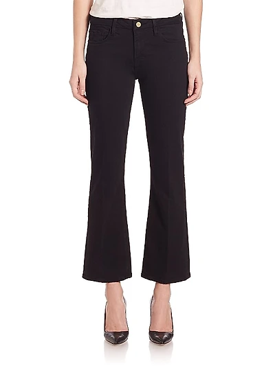 Le Crop Mid-Rise Bootcut Jeans