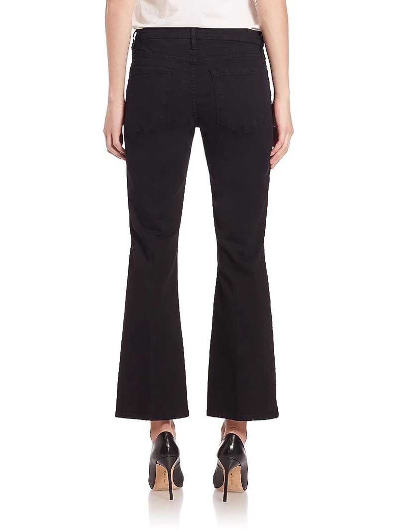 Le Crop Mid-Rise Bootcut Jeans