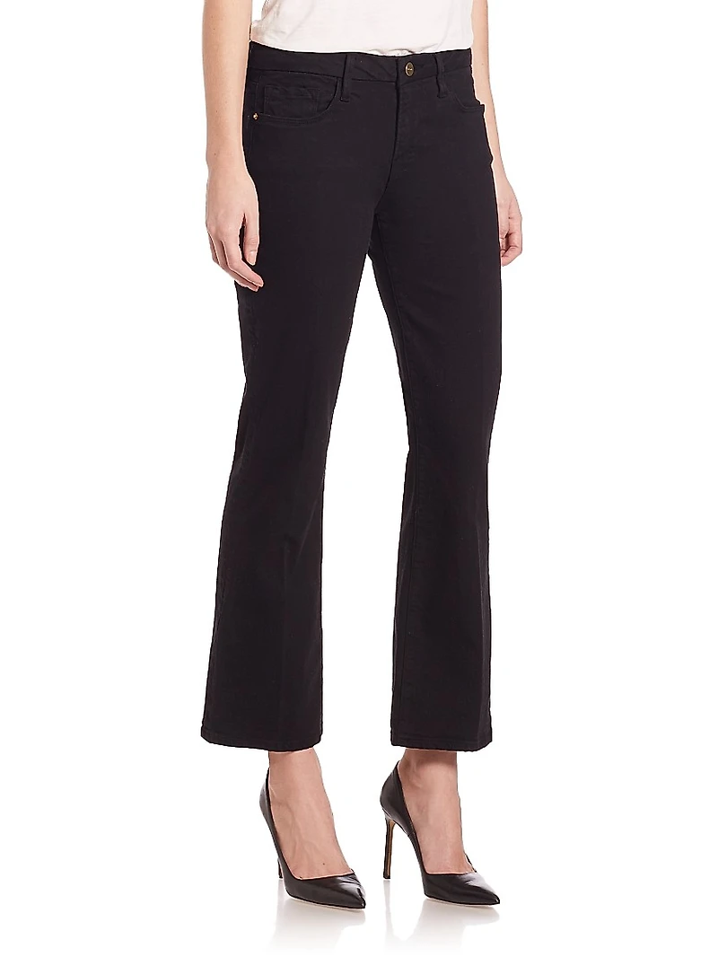 Le Crop Mid-Rise Bootcut Jeans