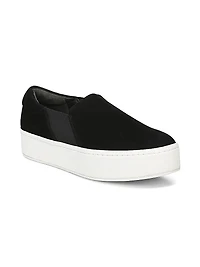 Warren Slip-On Platform Suede Sneakers