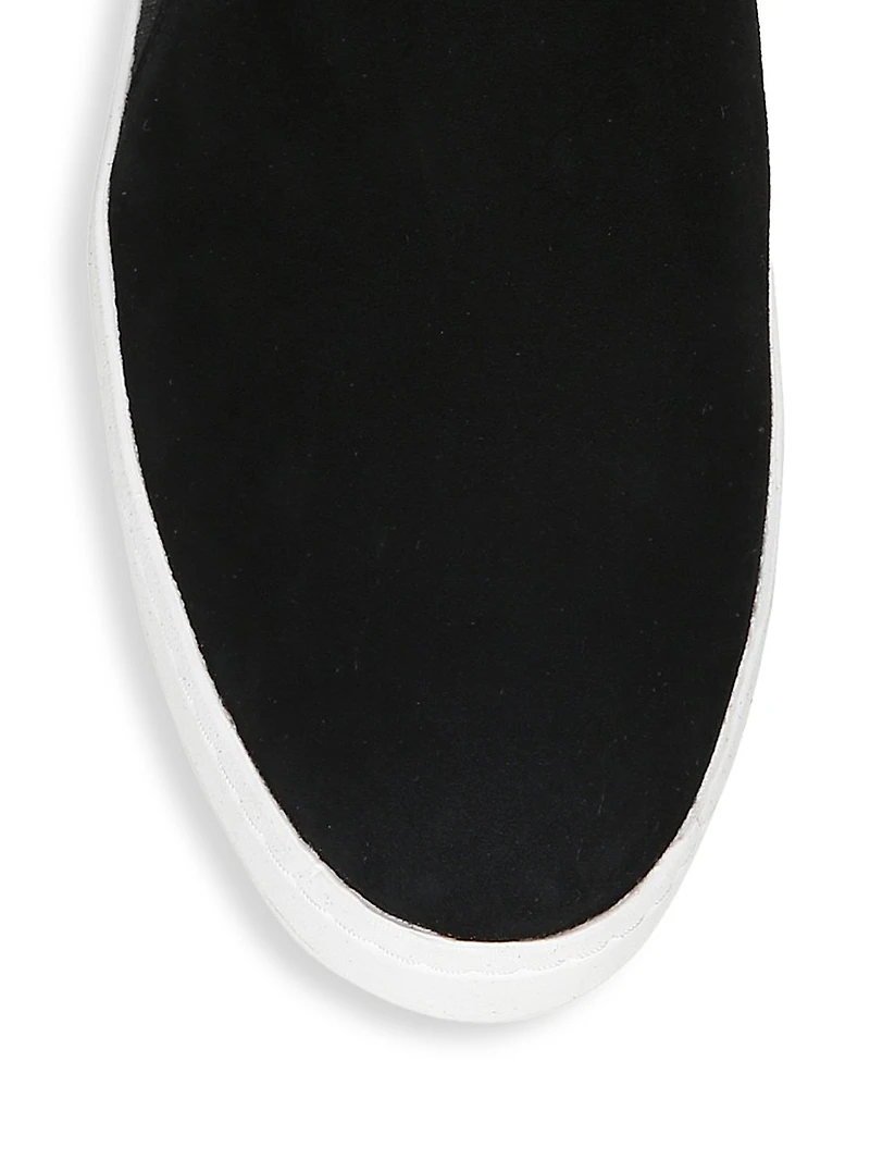 Warren Slip-On Platform Suede Sneakers