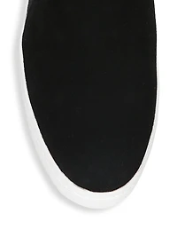 Warren Slip-On Platform Suede Sneakers