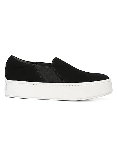 Warren Slip-On Platform Suede Sneakers